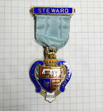 Масонский знак STEWARD. Серебро. RMIВ 1939 г., фото №3