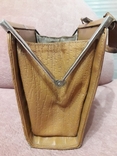 Дамская сумочка ридикуль тиснённая кожа 40 - 50-е, фото №5