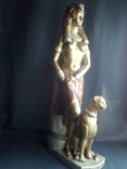 Статуэтка "Клеопатра с гепардом" 46 см, фото №3