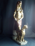 Статуэтка "Клеопатра с гепардом" 46 см, фото №4