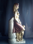 Статуэтка "Клеопатра с гепардом" 46 см, фото №5
