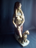 Статуэтка "Клеопатра с гепардом" 46 см, фото №8