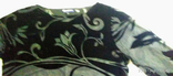 Черный блузон с большими цветами, размер М,82%-вискоза, 18%-шелк., фото №6