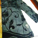 Черный блузон с большими цветами, размер М,82%-вискоза, 18%-шелк., фото №7