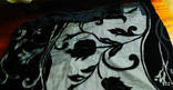 Черный блузон с большими цветами, размер М,82%-вискоза, 18%-шелк., фото №8