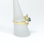 Винтажное золотое кольцо с натуральным топазом, photo number 7