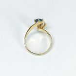Винтажное золотое кольцо с натуральным топазом, photo number 12