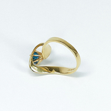 Винтажное золотое кольцо с натуральным топазом, photo number 13