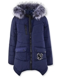 Тепла куртка Зима синя 110 ріст 1002c110, фото №2