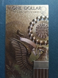 Золотая сувенирная банкнота США (1 Dollar-Джордж Вашингтон), фото №6