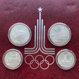 Набор серебряных монет Олимпиада - 80, фото №8