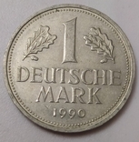 Монета 1-DEUTSCHE MARK -1990рік., фото №2