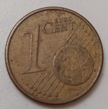 Монета 1- EURO CENT -1999рік., фото №3