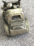 Винтажная серебряная миниатюра Влюбленная пара в кабриолете (серебро 800 пр, вес 16,5 гр), фото №8