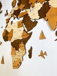 Деревянная карта мира на стену из дерева - Многослойная/Настенная/Декоративная, фото №6