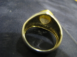 Перстень с желтым камнем. Золото., фото №6