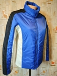 Куртка легкая стеганная бело-синяя р-р 38(состояние!), фото №3