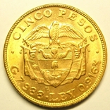 Колумбия 5 песо 1924 г., фото №3