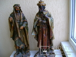 Пара деревянных полихромных фигур на библейскую тему. Волхвы, фото №3