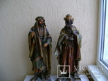 Пара деревянных полихромных фигур на библейскую тему. Волхвы, фото №4