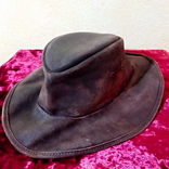 Австралийская оригинальная ковбойская шляпа из нат.кожи "SCIPPIS" (L), фото №2