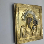 Икона Божьей Матери в серебряном окладе 84, в киоте, фото №10