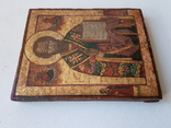 Икона Святого Николая Чудотворца на золоте. Ветка. 24,5 х 19,5 см., фото №5