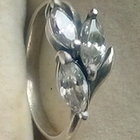 Кольцо серебряное 925 пробы, фото №3
