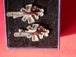 Серьги серебряные ( 5 грамм ) (м 925 пробы звезда серп и молот ( 1мв), фото №5