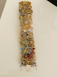 SANTAGOSTINO браслет с бриллиантами, сапфирами, рубинами и изумрудами, фото №6