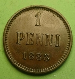 1 пенни, для Финляндии, 1888 год, россия., фото №2