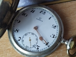 Швейцарський срібний кишеньковий Годинник Омега Omega, фото №9