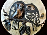  Настенная тарелка с птицами ручной работы Creation Handarbeit Lerchen Германия, фото №4