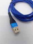 Кабель Vothoon micro USB 2,0A Синий 1,5 метра (№1\1), фото №4