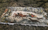 Винтажный ковер "Тройка лошадей и волки", фото №2
