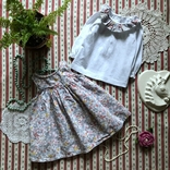 Набор комплект реглан сарафан платье вельвет в цветы Nutmeg на 0-1 мес, photo number 3