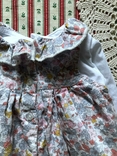 Набор комплект реглан сарафан платье вельвет в цветы Nutmeg на 0-1 мес, фото №11