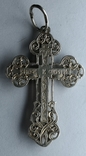 Крестик нательный серебро 925 №2, фото №5