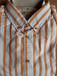 Мужская рубашка mustang slim fit, p. м, 100% хлопок приталенная германия, фото №12