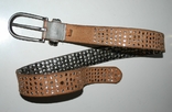 Винтажный женский ремень пр.Cowboy belt, Голландия, кожа/металл.заклепки., фото №7