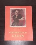 Книжка В.И. Ленин на английском языке, автор Н. Крупская., фото №2