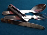 Ложка-виделка-ніж, набір (5 в одному), фото №3