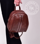 Модный женский рюкзак коричневый / brown, фото №5