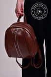 Модный женский рюкзак коричневый / brown, фото №6