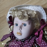 Фарфоровая Кукла в старинном платье, сувенирная, коллекционная, фото №5
