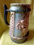 Кружка пивная львовская керамика ЛКСФ, авторская - Пінас, 1983, фото №2