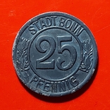 25 пфеннигов 1920 Stadt Bonn Нотгельд. Временные деньги, фото №3