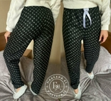 Уютные домашние флисовые штаны / черные размер XL, фото №2