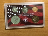 Банковский набор 2002 г. Доллар, 50,10,5 и 1 цент., фото №2