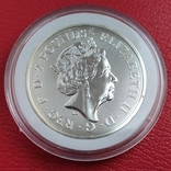 Великобритания 2 фунта 2019 г. Королевские гербы Англии (серебро 999 пробы , 1 унция), фото №3